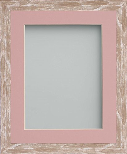Frame Company Camber Range 6X4-Inch Brown Picture Photo Frame with Pink Mount For Image Size 5X3-Inch