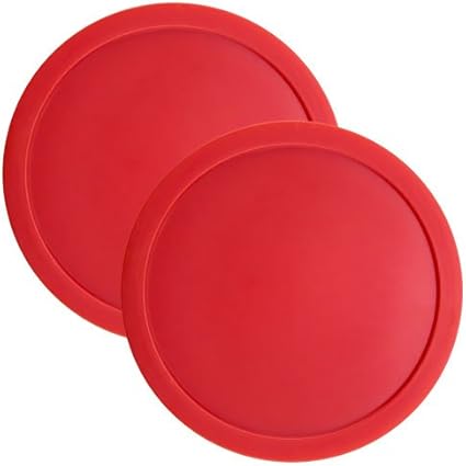 Amazon Com Brybelly Set Of Two Large Red 3 1 4 Inch Air Hockey