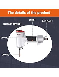 Union Pneumatics UP AP700   Limpiador de clavos profesional de grado industrial con tapón de acoplador de acero de 1 4" x 1 4" macho NPT sustituye a Air Locker AP700