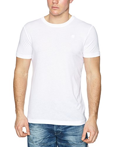 G-Star Men's Base HTR 2 Pack Short Sleeve R-Neck T-Shirt, White, XX-Large