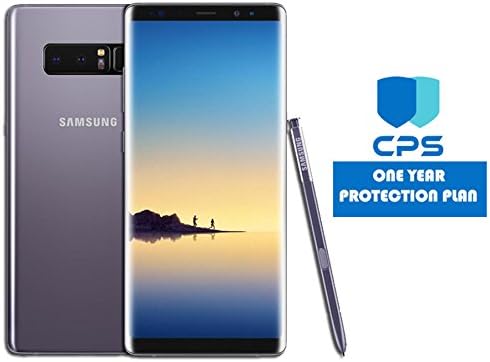 Samsung Galaxy Note 8 (US Version) CDMA & GSM Fully/Factory Unlocked Phone SM-N950U 64GB w/ED Bundle - $79 Value (Bundle Includes: 1 Year Extended CPS Limited Warranty) (Orchid Gray)