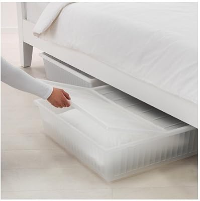 Ikea Gimse - Caja de Almacenamiento de Cama, Blanco - 65x70 cm: Amazon.es: Hogar