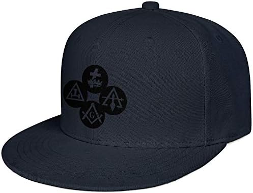 WENL Masonic Exchange York Rite Templar Royal Arch Printed Hip Hop Flat Brim Snapback Caps Adjustable Dad Hat Unisex