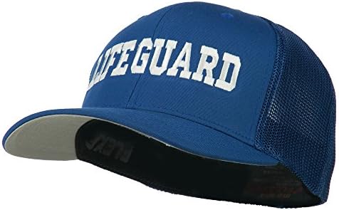 Life Guard Embroidered Flexfit Mesh Cap - Royal OSFM
