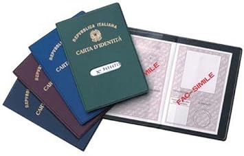 Porta Carta Didentita Custodia Documenti In Plastica Vari Colori Disponibili