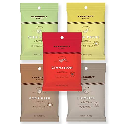 Hammond's Old Fashioned- Natural Pantry Candies in 5 Flavors 5- 4 Ounce Bags. One bag of Root Beer D - //medicalbooks.filipinodoctors.org