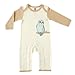 Touched by Nature Baby Organic Cotton Coveralls, Owl 1-Pack, 6-9 Months