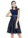 Ever Pretty Bowtie Round Neck Ruffles Satin Women Cocktail Dress 06113