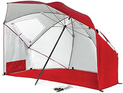 Beach Sun Umbrella Heavy Duty 8 Feet Long Floor Seat and Internal Pockets Version