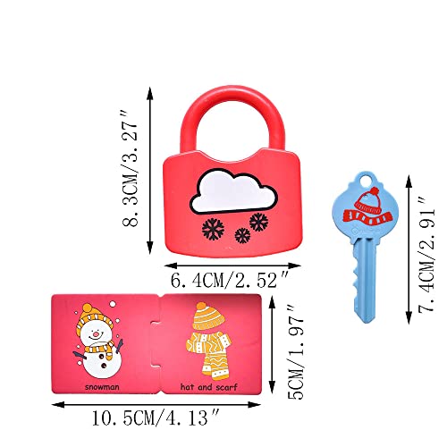 Montessori Lock and Key Set Kids Learning Locks with Keys Montessori Toys Materials for Toddlers