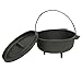 Stansport Non-Seasoned Cast Iron Dutch Oven with Legs (2-Quart)