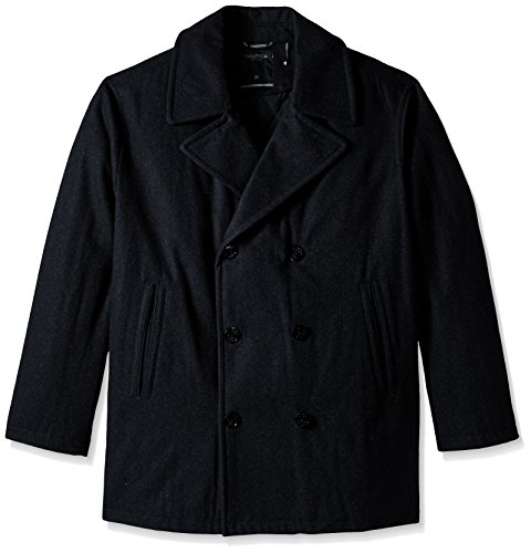 Nautica Men's Big & Tall Wool-Blend Peacoat