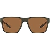 Native XD9041 Breck Sunglasses, Matte Olive/Brown Polarized, 56 mm