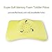 Aloudy Newborn Pillow, Memory Foam Baby Crib Pillow for Preventing Plagiocephaly or Flat Head Syndrome (17.5