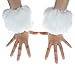 ECOSCO Faux Fur Soft Wrist Cuff Warmers Winter Furry Wrist Warmers for Women Girls