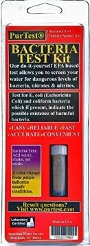 DIY PurTest Bacteria Water Test Kits (x2) With Bacteria, Nitrate, Nitrite Tests - MADE IN USA