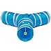 Prosper Pet Cat Tunnel - Collapsible 3 Way Play Toy - Tube Fun for Rabbits, Kittens, and Dogs - Aqua