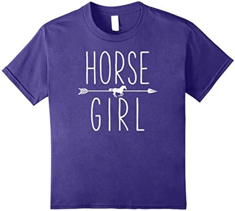 Kids Horse Girl T Shirt I Love My Horses Racing Riding Gifts Tees 10 Purple
