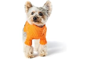 Stinky G Turtleneck Dog Sweater (#10, Tangerine)