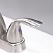 Single-Handle High-Arc Stainless Steel Faucet For Pre-Kitchen Sink/Bar Sink/Bathroom Sink By Phiestina, With 4 Inch Deck Plate And Supply Hoses, Mattet Black, WE08E-MB