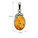 Ian and Valeri Co. Honey Amber Sterling Silver Grapevine Pendant