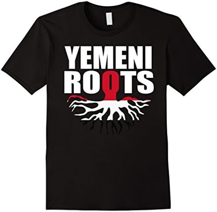Men's Yemeni Roots Yemen Flag Gift Pride T-Shirt Large Black