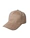 D&Y 6 Panel Faux Suede Baseball Cap-Tan