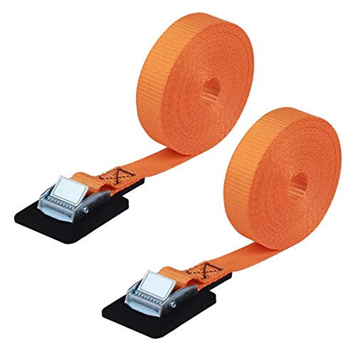 JCHL Lashing Straps Sturdy 1" x 20' Tie Down Strap Cargo Tie-Down Strap Padded Cam Lock Buckle 1000lbs Capacity (2-Pack)