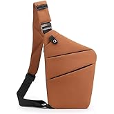 Crossbody Travel Bags for Women, Anti Theft Proof Safe Slim Sling Travel Purses, Personal Flex Shoulder Bag for Men Women