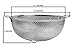 Teja's Micro Perforated Stainless Steel 5 Quart Colander Strainer Drainer Heavy Duty Handles - Dishwasher Safe