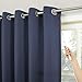 Sun Zero Barrow Energy Efficient Grommet Sliding Patio Door Curtain Panel, 100
