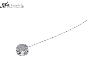 Lead Seal with Steel Wire 12”, 200 Pieces, 3/8” (10 mm) Adjustable. Unnumbered, Utility Meter Seal, Industrial Grade, BFSEALS, Power, Gas Supply, Water, Electric Free & Quick Shipping from USA