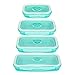 Collapsible Food Storage Containers with Lids (4 Pieces)