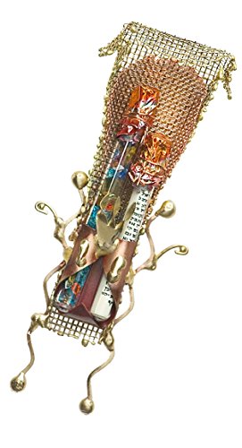 JEWISH WEDDING BROKEN GLASS KEEPSAKE MEZUZAH CASE - Judaica Art Gift - Chuppa