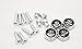 4 Pcs Separate Chrome LICENSE PLATE FRAME Bolt Screws For Lexus
