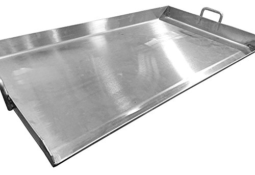 Bioexcel Stainless Steel Plancha - all Purpose griddle for Taco Cart, BBQ grill 15", 32" & 36" - This one is 32"x17" - Thumbnail 2