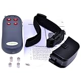 AGPtek 4 in 1 Remote Pet Trainer Dog Electric Shock Vibrate Training Collar Remote Trainer for 1 Medium/large Dogs