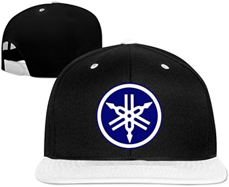 Adjustable Yamaha Bike Logo Street Hip-Hop Cap White