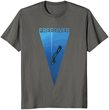 Mens FreeDiver - Scuba and free diving T-shirt XL Asphalt