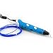 3D Pen with Paper Stencils and Screwdriver/Using Military Motor - VICTORSTAR RP100A Blue for 3D Drawing 3D doodling/Compatible with ABS PLA Filament + 5 Stencils + Adapter + Filament + Screwdriver