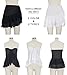 Manioiity Dailybella Womens Chiffon Beach Cover up Sarong Multi Wear Ruffle Pareo Canga Swimsuit Wrap (for Size S & M, Black)