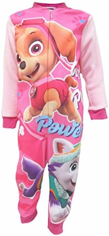 Paw Patrol Power Girls One Piece Sleepsuit Pajamas 18-24 Months Pink