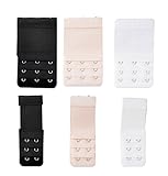 iFergoo Women's Bra Extrender, Elastic Bar Strap Extension 6pcs 2 Hook & 3 Hook