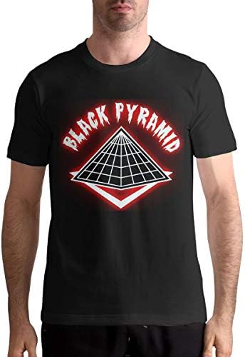 Chris Brown-Black Pyramid Men's Popular Short Sleeve Music Band T-Shirts Black