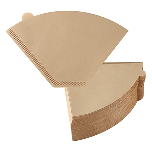 200 Count #4 Cone Coffee Filters 8-12 Cups, Disposable Coffee Filters 4 Cone Paper Unbleached Natural 4 Filters Paper Compatible with Ninja, Drip and Pour Over Coffee Maker
