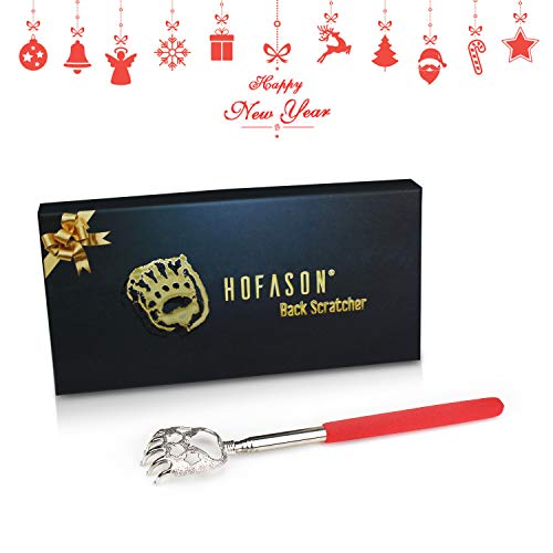 HOFASON Gifts for Men, Stocking Stuffers for Adults Men Women, Back Scratcher, Mens Gifts for Christmas, White Elephant Gifts for Adults Husband Wife Friend Him Her, Small Gadgets for Men, Dad (Red)