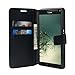 OZBO Black Faux Leather - Wallet Cell Phone Protective Cases - For Microsoft Lumia 950 xl Case - With Card Slots - And Kickstand