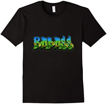 Men's Gifts For Kids After Surgery Badass Grafitti TShirt Large Black
