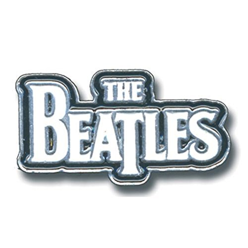 The Beatles - Beatles Metal Pin: Large Drop T Logo (White) - -