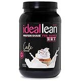 IdealLean, Protein Powder for Women, Cake Batter, 20g Whey Protein Isolate, Calcium, Folic Acid, 0g Sugar, 0g Fat, 0 Carbs, 30 Servings